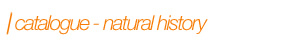 IMAGE - Catalogue - Natural history
